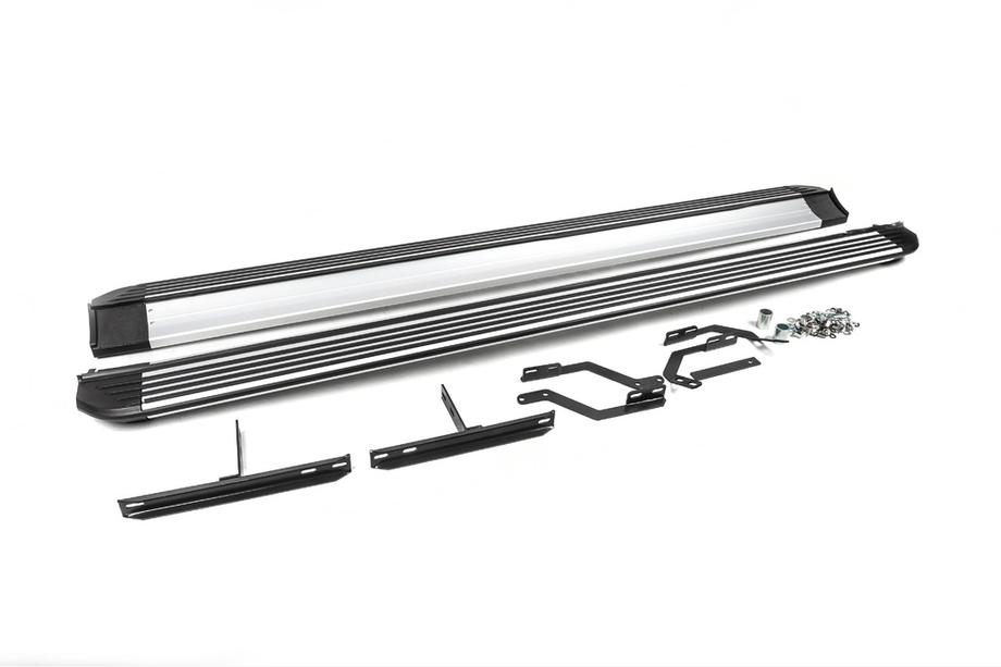 Volkswagen Touareg 2002–2010 OEM zijtreden (2 stuks, aluminium) Foto 1