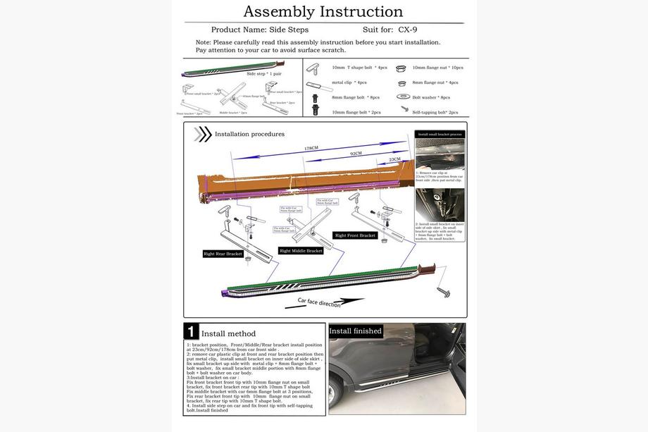 Mazda CX-9 2017– Originele side steps (2 stuks) Foto 8