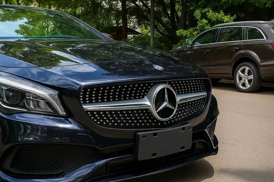 Mercedes CLA C117 2013–2019 Voorgrille (2013-2016, Diamond Silver) Image
