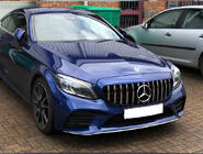 Mercedes C-klasse W205 2014–2021 Panamericana GT voorgrille (voor Avantgarde/AMG-Line/C43 AMG) 2018+, met camera foto 1