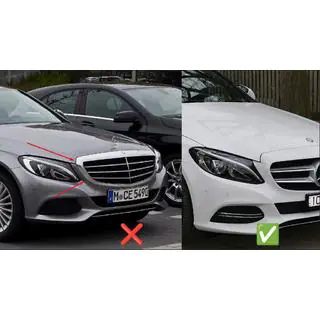 Panamericana GT voorgrille (voor Avantgarde/AMG-Line/C43 AMG) foto 4