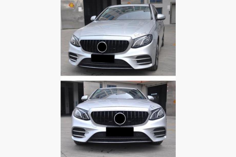 Mercedes E-class W213 2016–2023 GT Panamericana grille voorzijde (voor Avantgarde/AMG-Line/E43 AMG/E53 AMG 2016-2019) Foto 3
