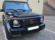 Mercedes G-klasse W463 1990–2018 Voorgrille (GT, met chromen strips) Zwart met chroom strips foto 1
