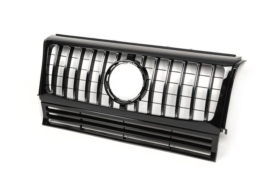 Mercedes G-klasse W463 1990–2018 Voorgrille (GT, met chromen strips) Foto 4