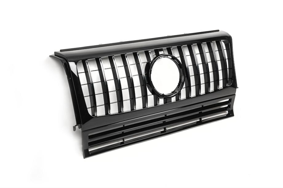 Mercedes G-klasse W463 1990–2018 Voorgrille (GT, met chromen strips) Foto 5