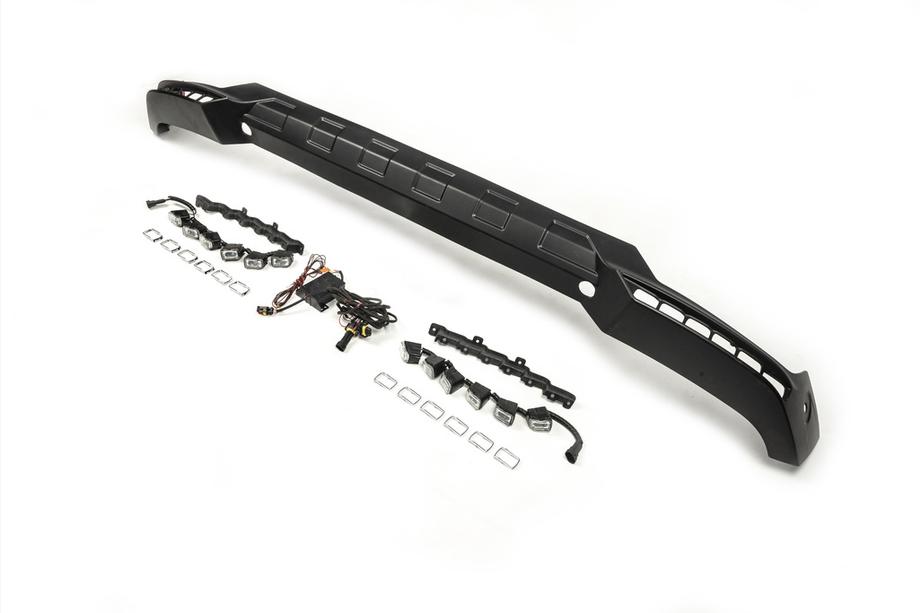 Mercedes G-klasse W463 1990–2018 Voorbumper lipspoiler BRBS met LED Foto 6