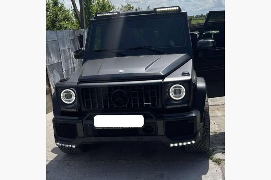 Mercedes G-klasse W463 1990–2018 Voorbumper lipspoiler BRBS met LED Foto 2