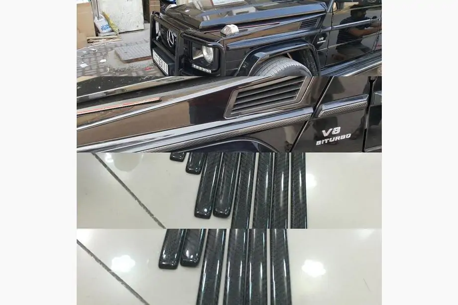 Mercedes G-klasse W463 1990–2018 Carbon sierlijsten (inserts) Image