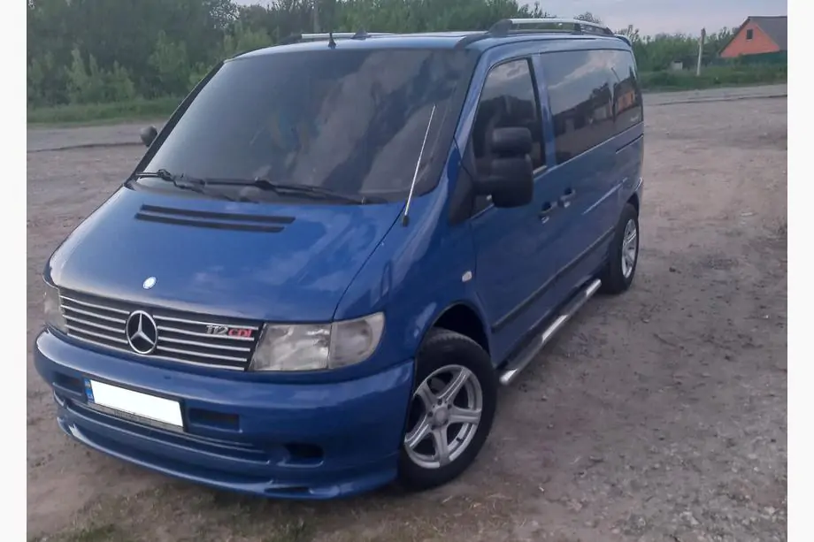 Mercedes Vito W638 1996–2003 Onderbumperlip Brabos Style (spuitklaar) Foto 2
