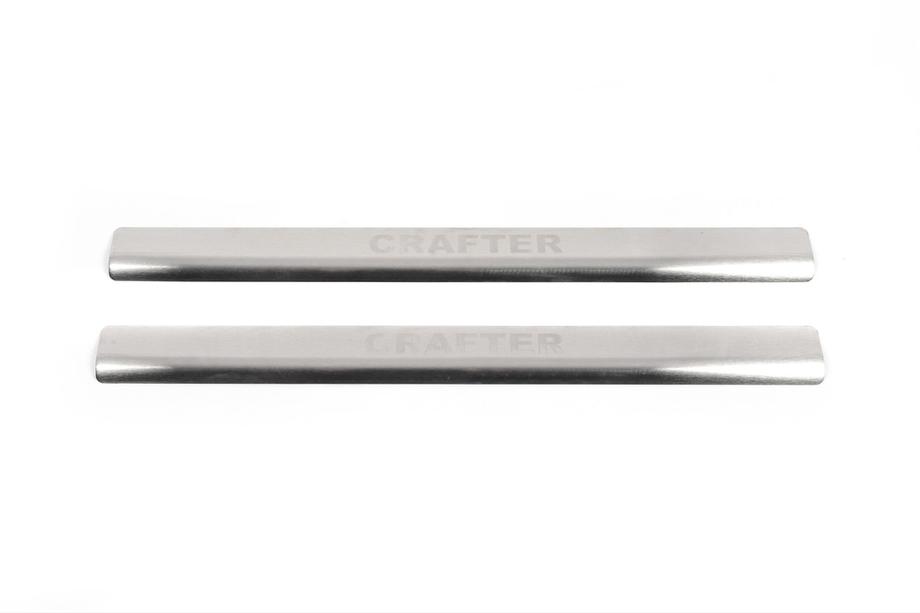 Volkswagen Crafter 2006–2016 Nataniko dorpellijsten (RVS) Standaard - Lohmann-tape, 0,5 mm Image