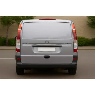 Achterlichtcovers (2 st., RVS) Mercedes Vito W639 2004–2014 foto 1