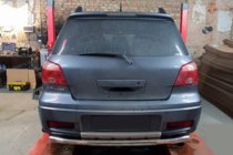 Mitsubishi Outlander 2001–2006 Achterbeschermbeugel AK002/2 (RVS) foto 1