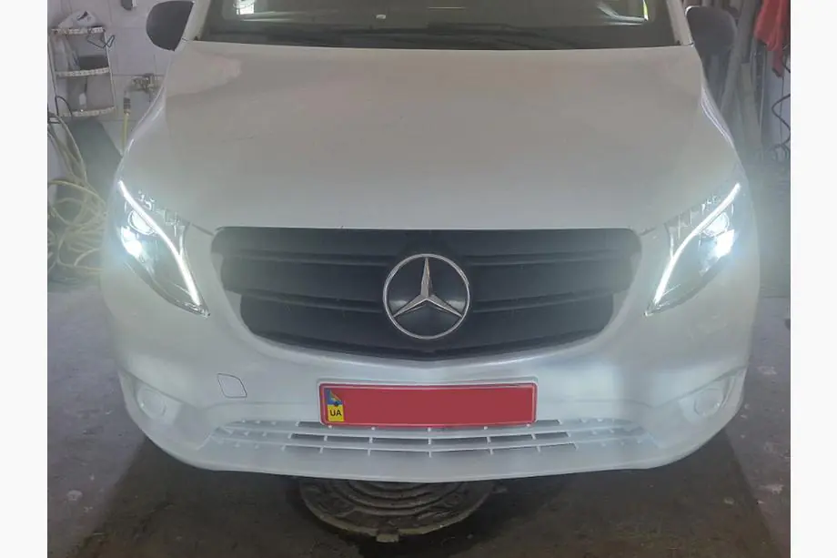 Mercedes Vito/V-klasse W447 2014– Koplampen voor met LED-modules, V-class design (voor Vito, 2 stuks) Foto 10