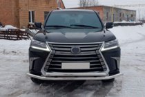 Lexus LX570/450d 2008–2022 Voorbeschermbeugel ST014 (2015+, RVS) foto 5