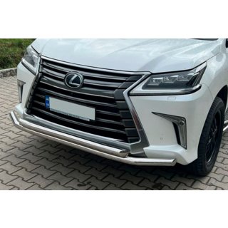 Voorbeschermbeugel ST014 (2015+, RVS) Lexus LX570/450d 2008–2022 foto 1