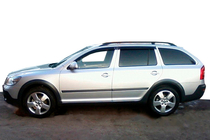 Skoda Octavia II A5 2006–2010 Raamdeflectoren SW (4 stuks, HIC) foto 9