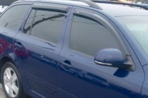Skoda Octavia II A5 2010–2013 Raamdeflectoren SW (4 stuks, HIC) foto 2
