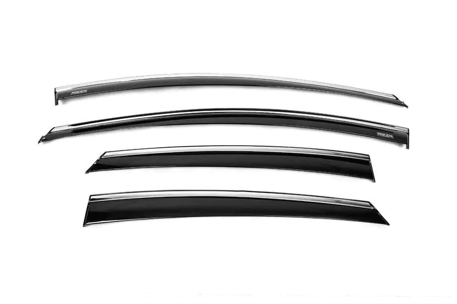 Ford Focus III 2011–2017 Raamwindschermen met chroomstrip Niken (SD/HB, 4 st.) Foto 7