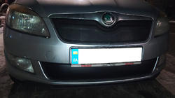 Skoda Fabia 2007–2014 Winterafdekking voor grille (2011-2014, bovenste) Mat foto 2