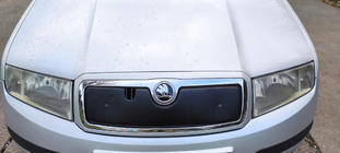 Skoda Fabia 2000–2007 Winterafdekking voor de grille foto 4