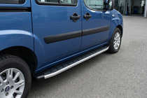 Fiat Doblo I 2001–2005 Side steps Fullmond (2 stuks, aluminium) foto 1