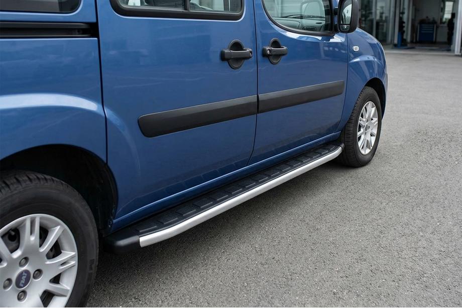 Fiat Doblo I 2001–2005 Side steps Fullmond (2 stuks, aluminium) Image