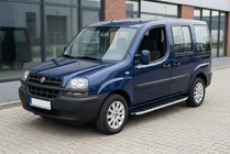 Fiat Doblo I 2005–2010 Side steps Fullmond (2 stuks, aluminium) foto 1