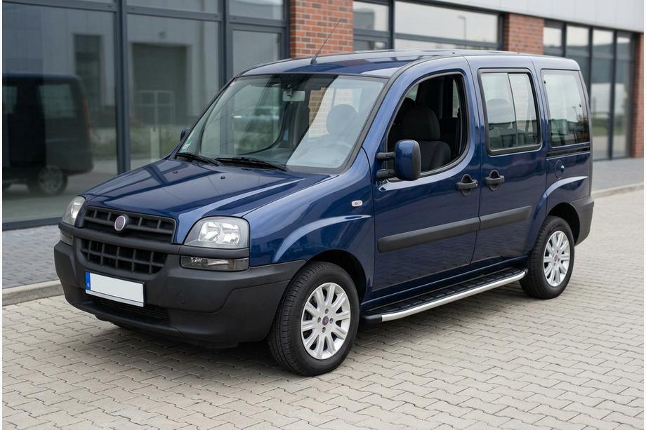 Fiat Doblo I 2005–2010 Side steps Fullmond (2 stuks, aluminium) Image