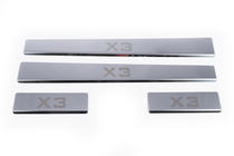 BMW X3 E83 2003–2010 Carmos dorpellijsten (set 4 stuks, RVS) foto 2