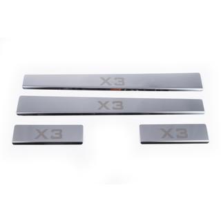 Carmos dorpellijsten (set 4 stuks, RVS) BMW X3 E83 2003–2010 foto 2