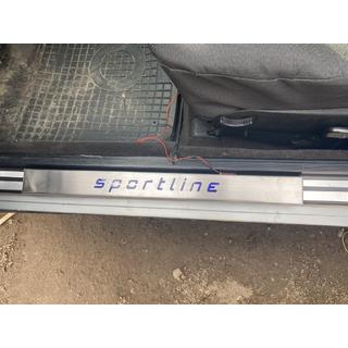 LED dorpelplaten (kort) RVS, 2-delig Mercedes E-сlass W124 1984–1997 foto 2