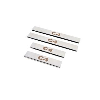 Carmos instaplijsten (4 stuks, RVS) Citroen C-4 2010–2018 foto 1