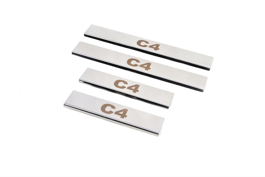 Citroen C-4 2010–2018 Carmos instaplijsten (4 stuks, RVS) Image