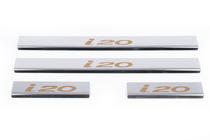 Hyundai I-20 2008–2012 Carmos V1 RVS instaplijsten (set 4 stuks) foto 2