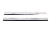 Mazda 2 2003–2007 Carmos RVS dorpellijsten V-1 Set van 2 instaplijsten V-1 foto 2