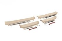 Toyota Land Cruiser Prado 150 2009–2023 Instaplijsten met verlichting (beige) foto 1