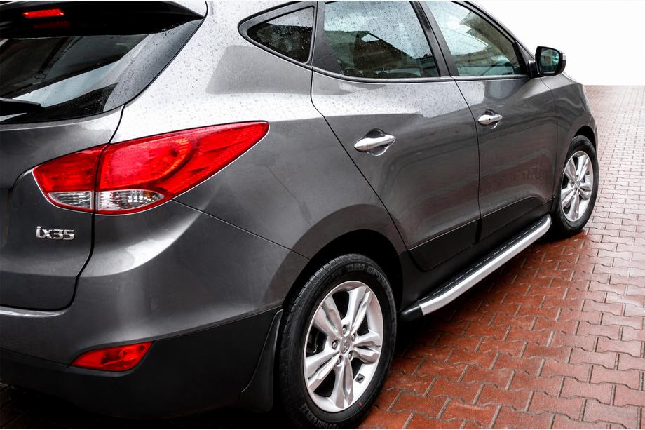 Hyundai IX-35 2010–2015 Fullmond side steps (set van 2, aluminium) Image