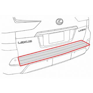 Achterbumperinzetstuk met chroom (2016+) Lexus LX570/450d 2008–2022 foto 4