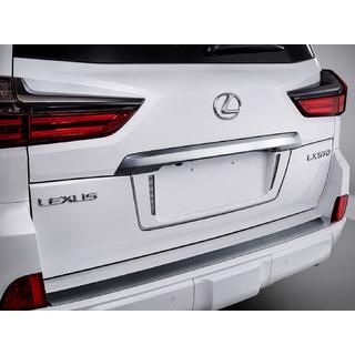 Achterbumperinzetstuk met chroom (2016+) Lexus LX570/450d 2008–2022 foto 2