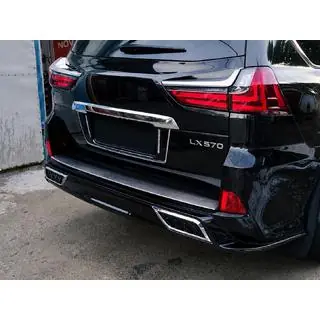 Achterbumperinzetstuk met chroom (2016+) Lexus LX570/450d 2008–2022 foto 3