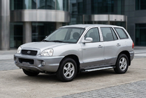 Hyundai Santa Fe 1 2000–2006 Zijsteps Allmond Grey (2 stuks, aluminium) foto 1