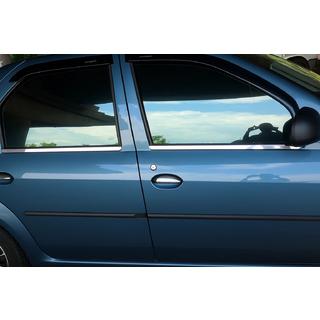 Buitenste raamlijstenset (4-delig, RVS) Dacia Logan I 2008–2012 foto 1