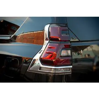 Chromen achterlichtcovers V1 (2 stuks, 2018+) Toyota Land Cruiser Prado 150 2009–2023 foto 1