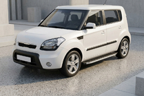 Kia Soul I 2008–2013 Side steps Fullmond (2 stuks, aluminium) foto 1