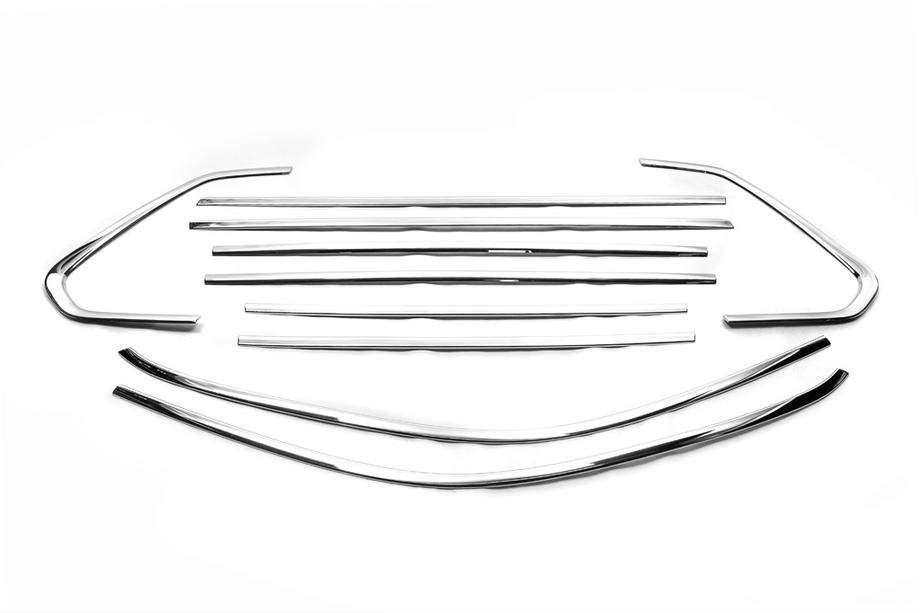 Volkswagen Tiguan 2016–2023 Complete raamomlijsting (10 stuks, RVS) Image
