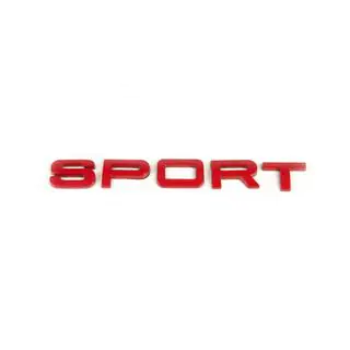 Sport opschrift (rood) foto 2