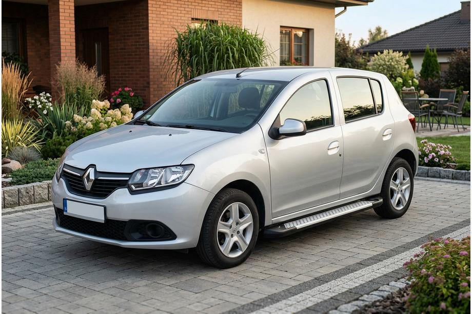 Dacia Sandero 2013–2020 Zijsteps X5-type (set 2 stuks, aluminium) Image