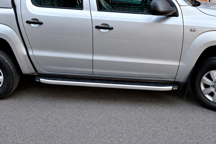 Volkswagen Amarok 2010–2022 Side steps Fullmond Grey (2 st., aluminium) Image
