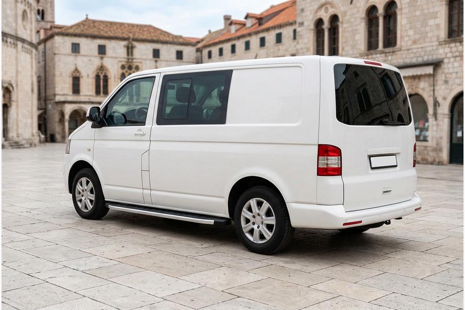 Volkswagen T5 Transporter 2003–2010 Fullmond side steps (2 stuks, aluminium) Korte wielbasis Image