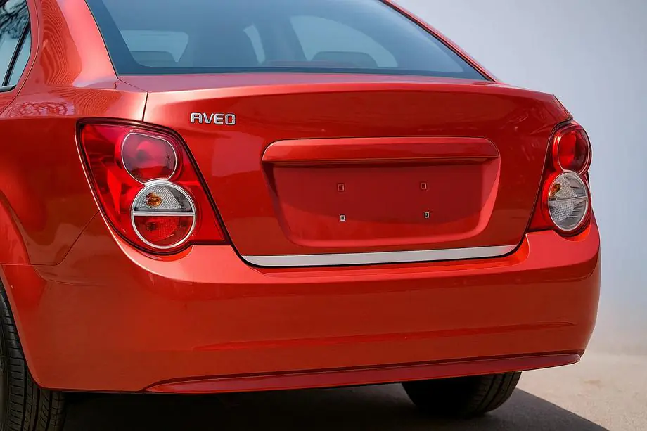 Chevrolet Aveo T300 2011–2020 Kofferkleprand (Sedan, RVS) Image
